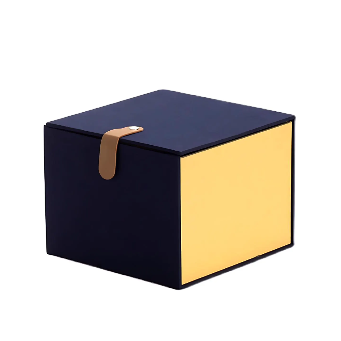 Gift Box Dark Blue Music Box Packaging for Birthday & Anniversary Gifts
