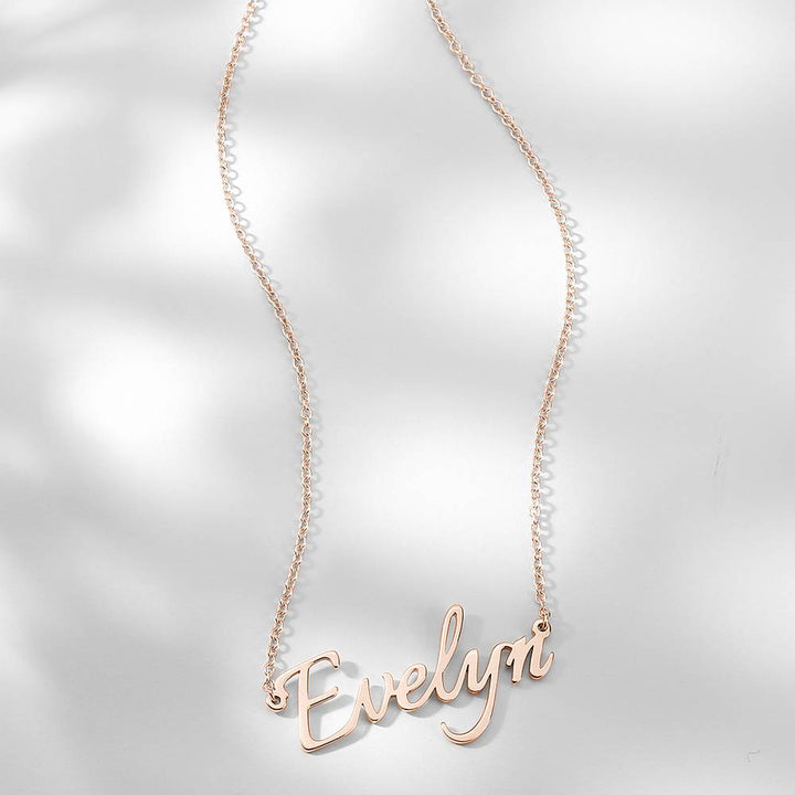 Personalized Nameplate Necklace Custom Name Jewelry