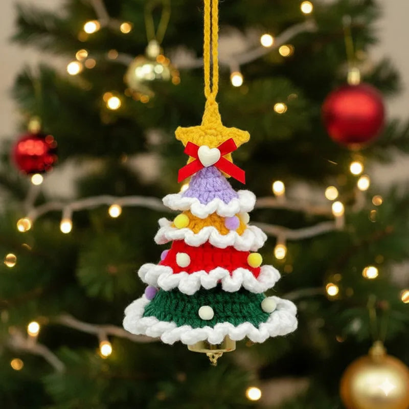 Hand-Knitted Christmas Tree Ornaments Home Decor Christmas Decorations Gift