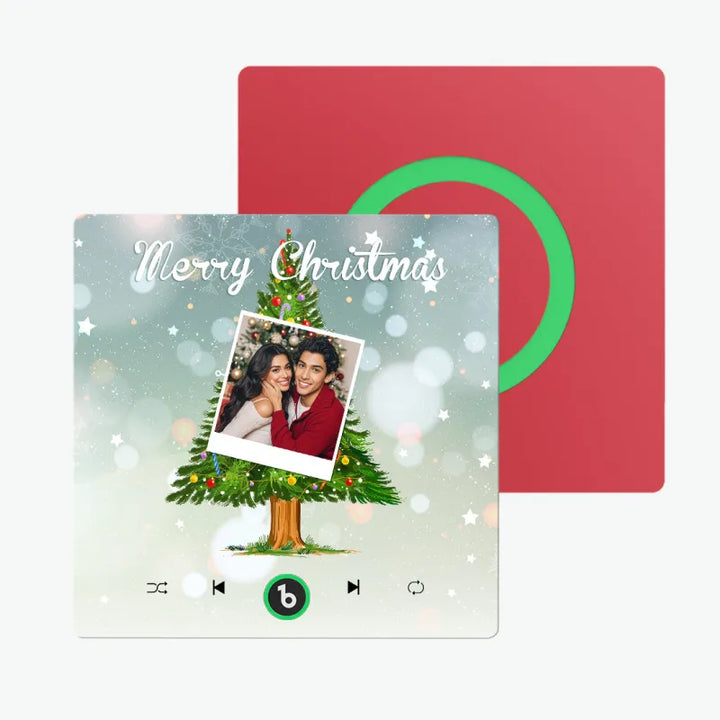 FridgeBeats Frameless 4.0 Custom Music And Photo Fridge Magnet Christmas Tree Fridge Magnet for Christmas Gifts