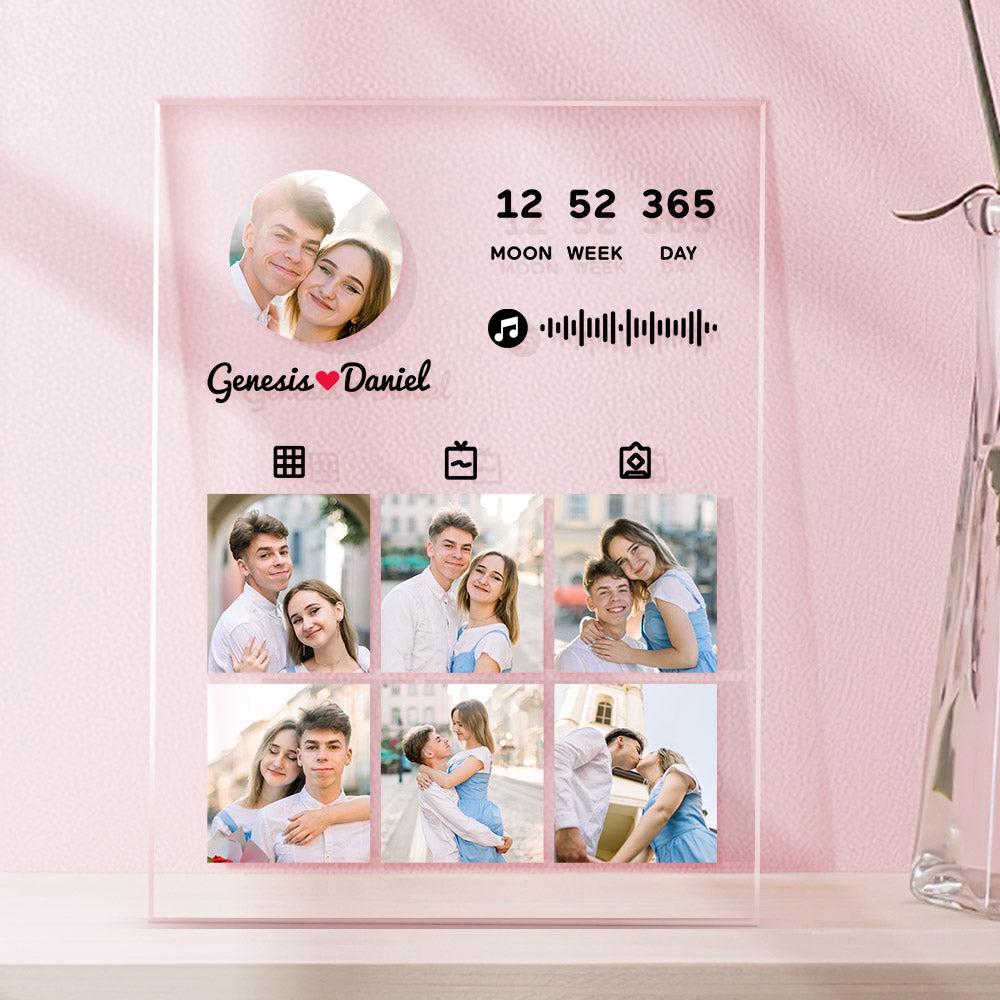 Custom Music Plaque Personalized Photo Anniversary Plaque Gift