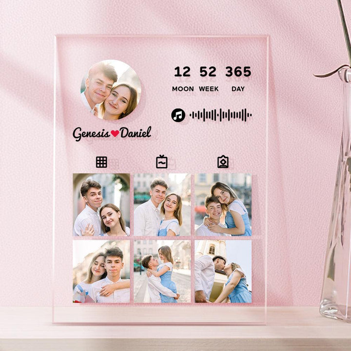 Custom Music Plaque Personalized Photo Anniversary Plaque Gift