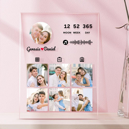 Custom Music Plaque Personalized Photo Anniversary Plaque Gift