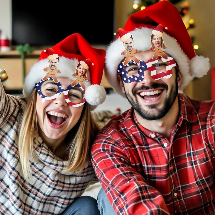 Personalized Photo Glasses Christmas Glasses Frame for Christmas Party Supplies Favors Photo Props