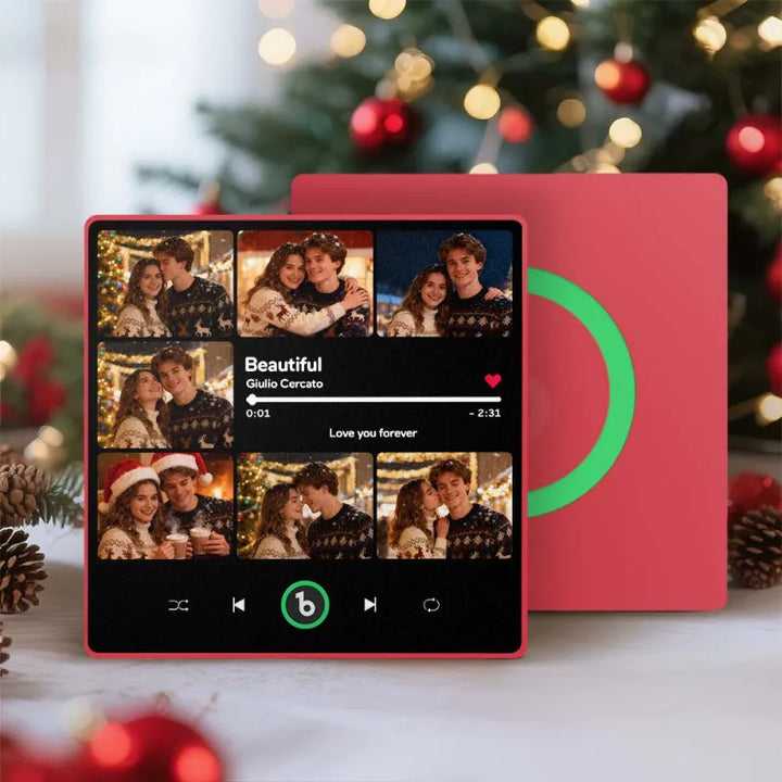 FridgeBeats Framed 4.0 Custom 7 Photos Music Fridge Magnet FridgeBeats Pro Supports Bluetooth Connectivity Christmas Gifts