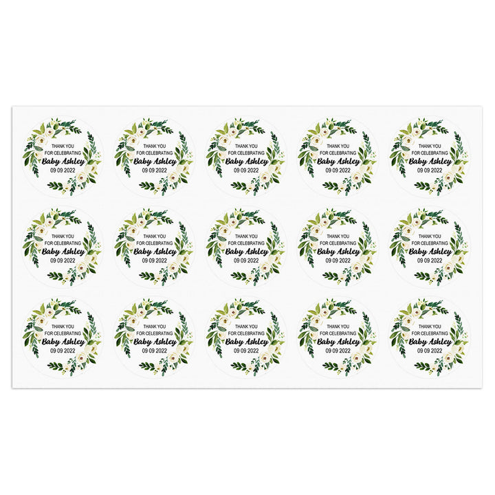 Personalized Thank You Stickers Round Wedding Birthday Favor labels for Gifts