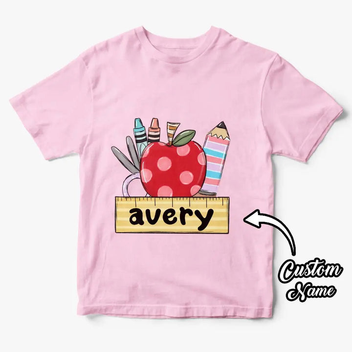 Personalized Back to School T-shirt First Day of School Shirt Gift for Kids