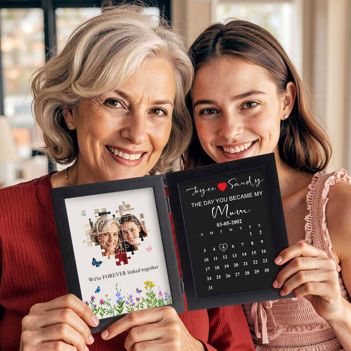 Personalized The Day You Became My Mother Puzzle Photo Frame Mother's Day Gift for Mom