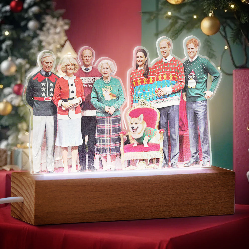 Personalized Photo Shape 3D LED Light Christmas Gift For Family Members