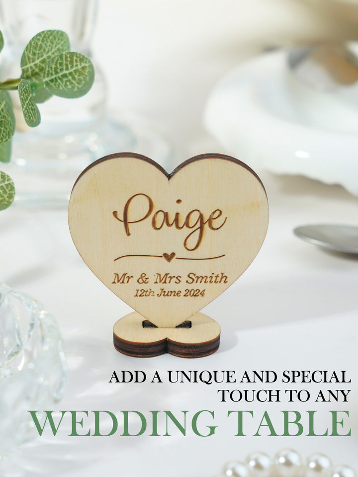 Personalized Wooden Wedding Placenames Custom Place Cards Wedding Table Decorations