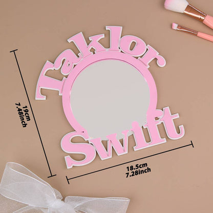 Personalized 3D Printed Mirror with Text Makeup Mirror Birthday Gift for Her