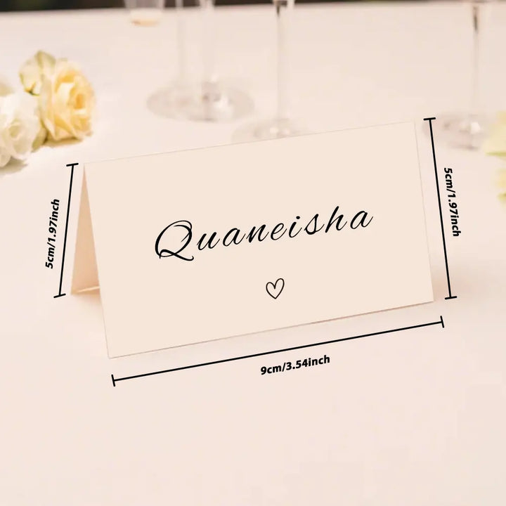 Personalized Wedding Place Names Wedding Table Place Name Cards Minimal Wedding Table Decor
