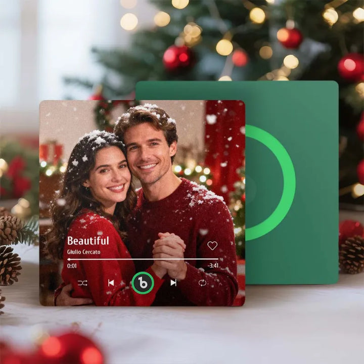 FridgeBeats Frameless 4.0 Custom Music Photo Fridge Magnet That Can Play Music Without Cellphone Christmas Gifts