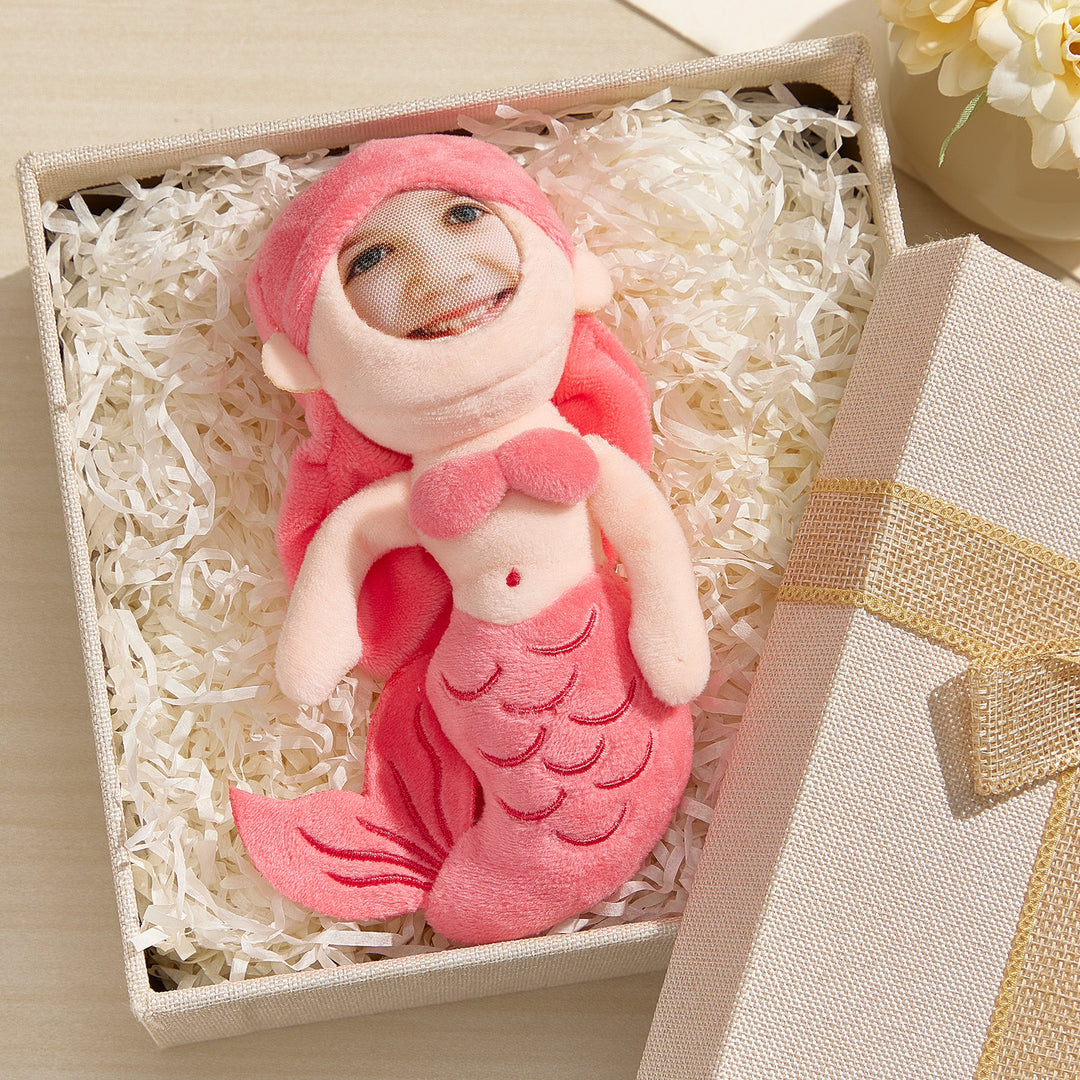 Customizable 3D Face Plush Animal Keychain – Personalize Your Favorite Animal with Your Unique Face