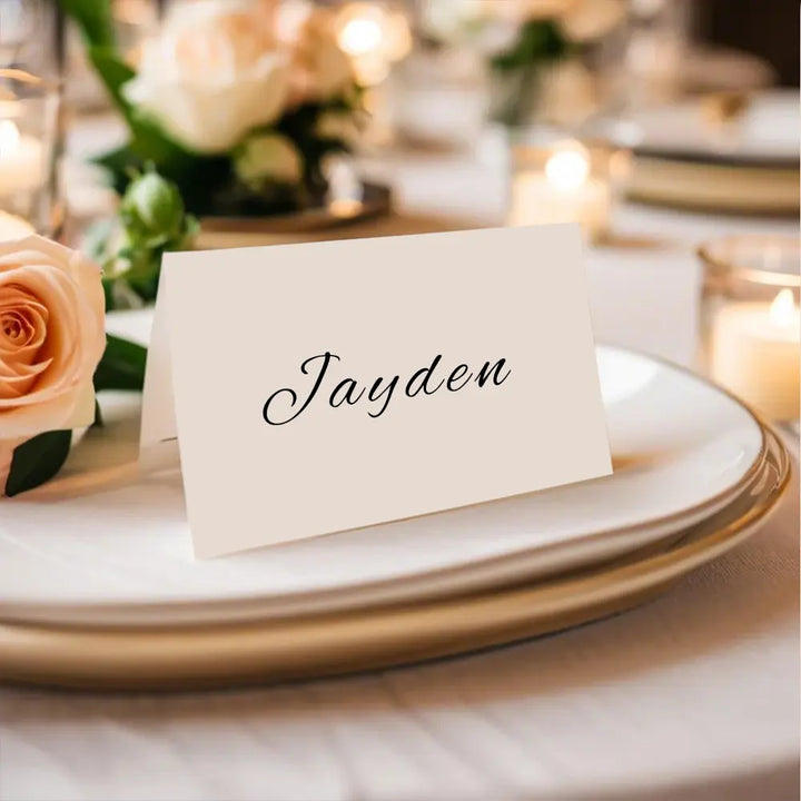 Personalized Wedding Place Names Wedding Table Place Name Cards Minimal Wedding Table Decor