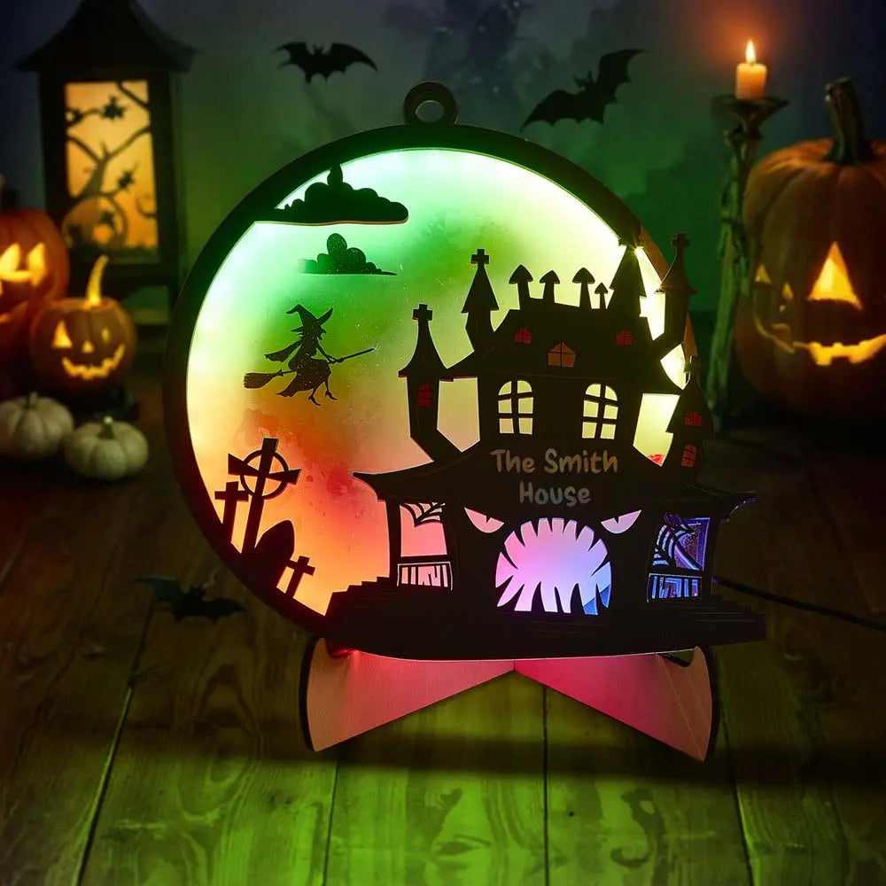 Custom Halloween Light with Name Halloween Home Decor Night Lamp for Halloween Gift