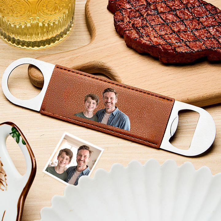 Custom Photo Bottle Opener – Groomsmen Gift, Best Man Keepsake, Personalized Wedding Favor