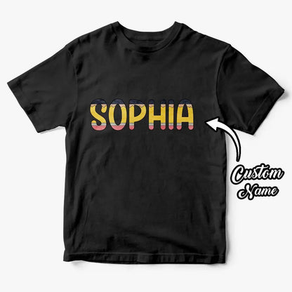 Personalized Back to School Pencil Name T-shirt First Day of School Shirt Gift for Kids
