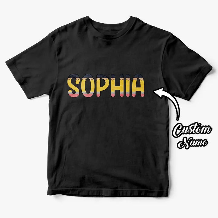 Personalized Back to School Pencil Name T-shirt First Day of School Shirt Gift for Kids