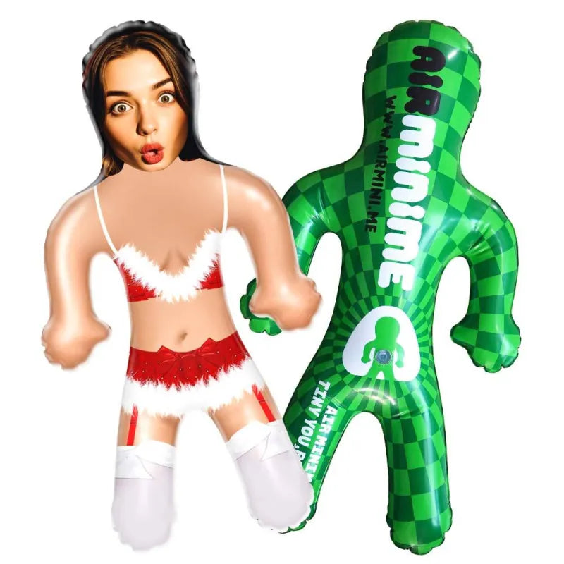 Custom Face Christmas Lingerie Blow Up Dolls Funny Inflatable Balloon Custom Air Doll for Party Favors Christmas Gifts