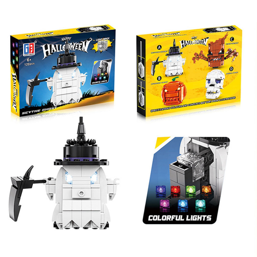 Halloween-Themed Brick Figures – Spooky Desktop Decoration & Party Supplies (4 Styles Available)