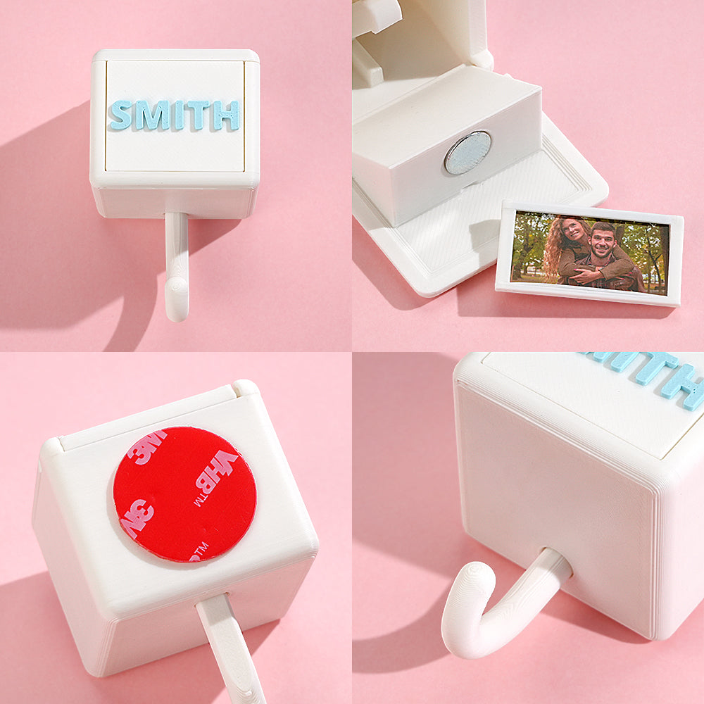 Personalized 3D Printed Gravity Hooks Home Decor Gift for Family