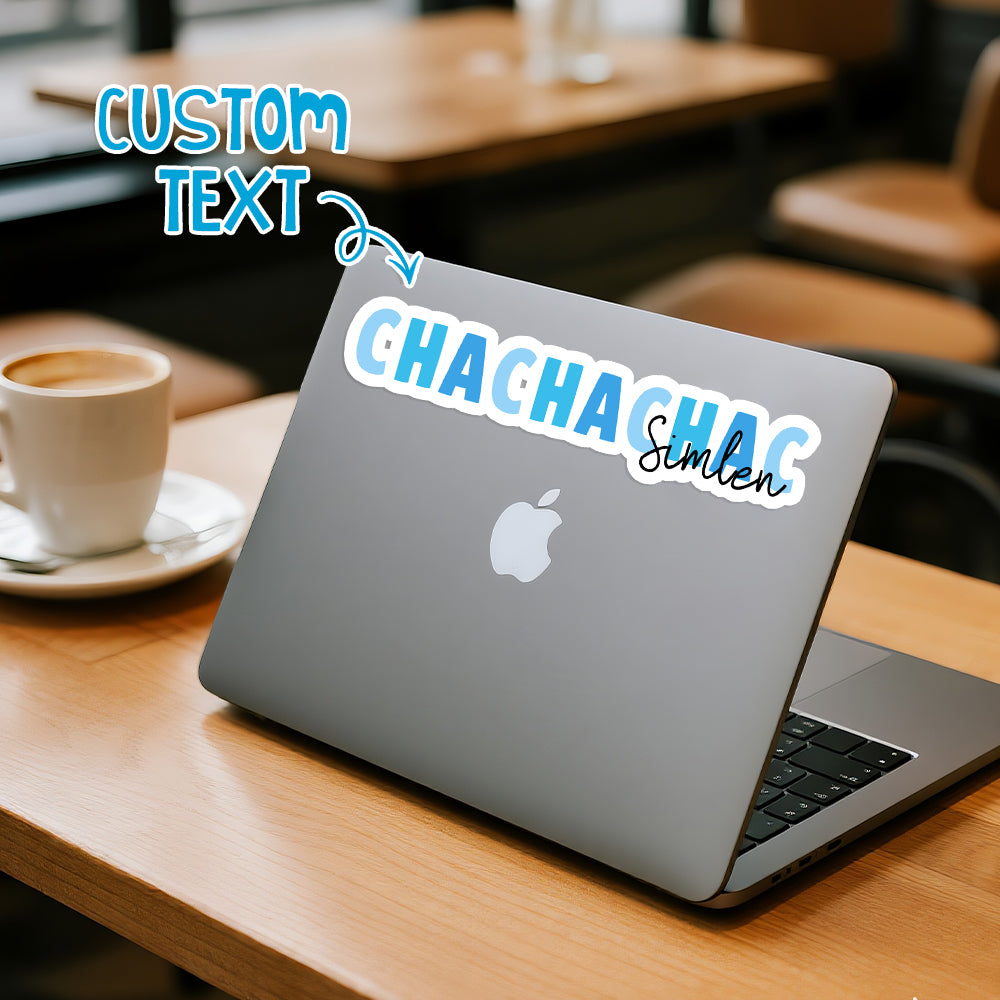 Custom Name Colorful Stickers Personalized Text Stickers for Stationery Office Supplies & Back to School Gifts