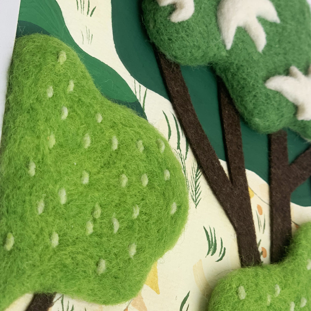 Felt Decorative Painting - Handcrafted Artwork for Home Décor