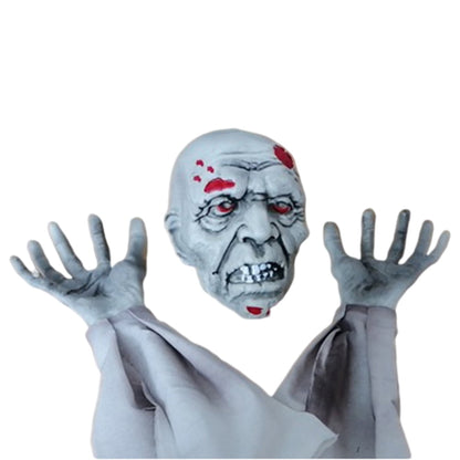 Artificial Skull Head Skeleton Hands Ornament Gift for Halloween Theme Party