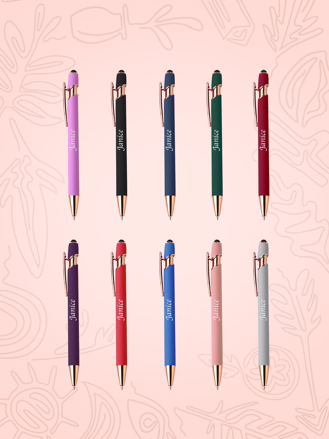 Custom Name Multifunction Ballpoint Pen with Drawstring Pouch Back to School Gift Birthday Gift Teacher’s Day Gift