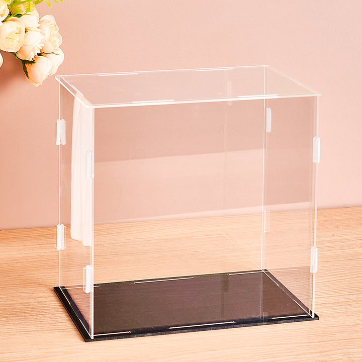 Dustproof Clear Acrylic Display Case Display Box – Protective Box for 3 People Bobbleheads Collectibles