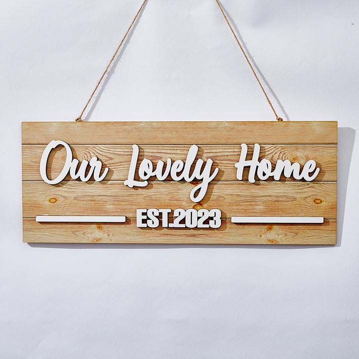 Personalized Name Custom Wood Sign Plaque - Unique Gift for Home Decoration
