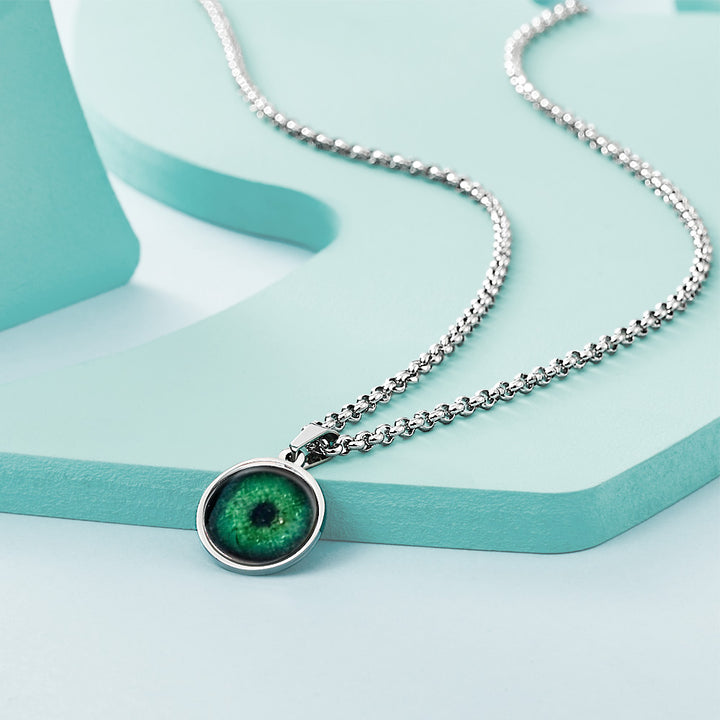 Personalized Eye Photo Necklace – Custom Pupil Pendant Unique Valentine’s Day Gift