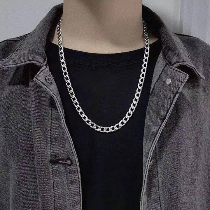 Cuban Chain Necklace With Custom Name Message Card Birthday Gift for Son