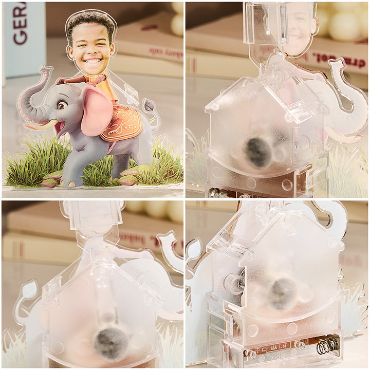 Personalized Face Kids and Animal Shaking Head Standee Gift for Kids