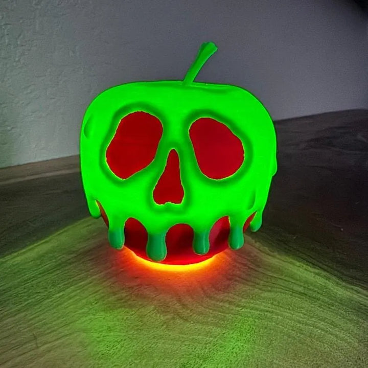Poison Apple Light | Evil Queen Wicked Witch Decor | Halloween Costume Prop