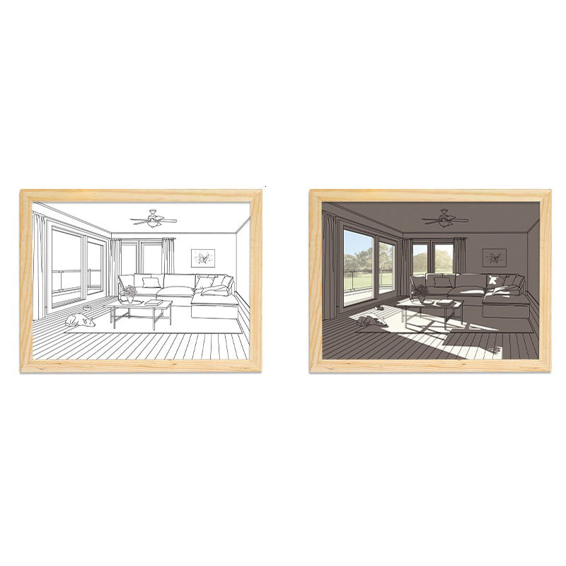 Painting Night Light Creative Sunshine Painting Lamp Home Decoration Gifts