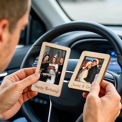 Personalized Photo Frame Car Sun Visor Clip Car Accessories Decoration Gift for Him