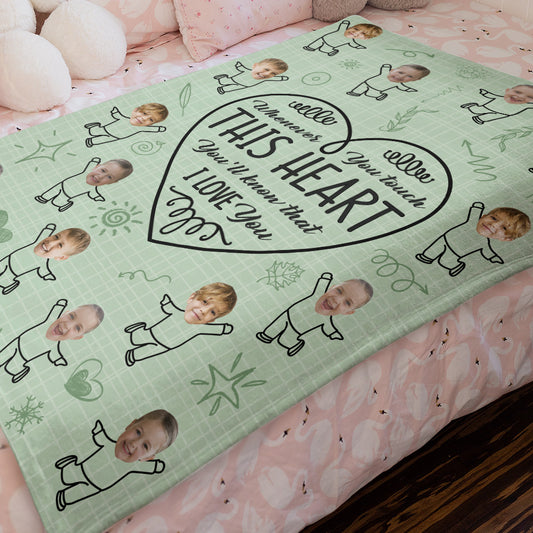 Custom Face Blanket Love You Gifts for Dad