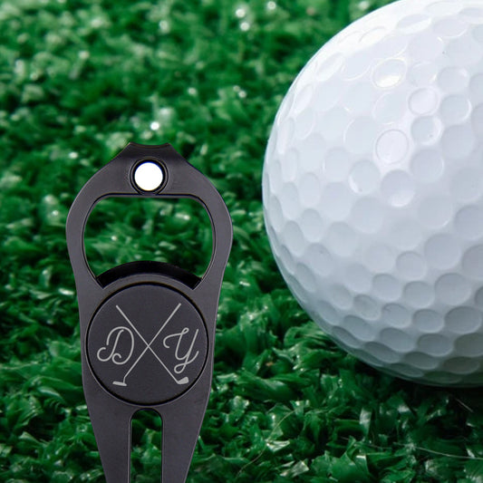 Personalized Golf Fork Ball Marker Bottle Opener Multipurpose Gifts for Golf Lover
