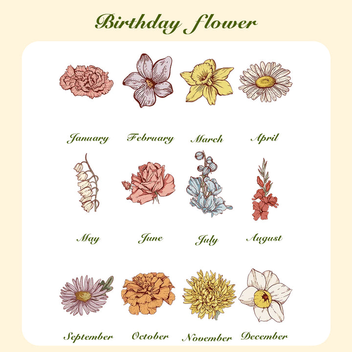 Personalized Cartoon Birth Flower Waterproof Bottle Carrier Bag for 40oz Stanley Tumbler Gift for Her