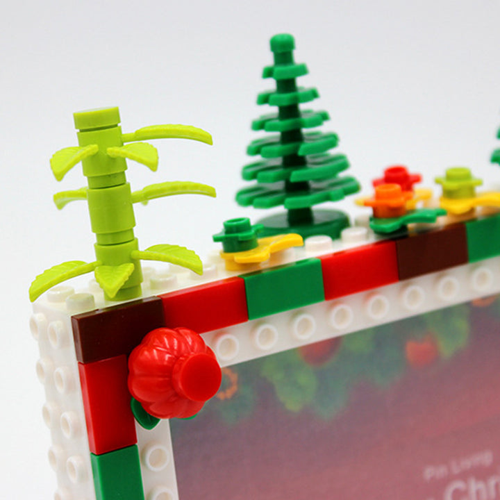 Custom Christmas Building Blocks Photo Frame
