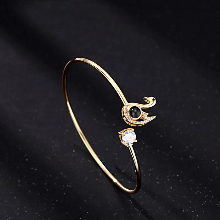 Custom Projection Bracelet Personalized Photo Bracelet Heart Jewelry Gift for Her