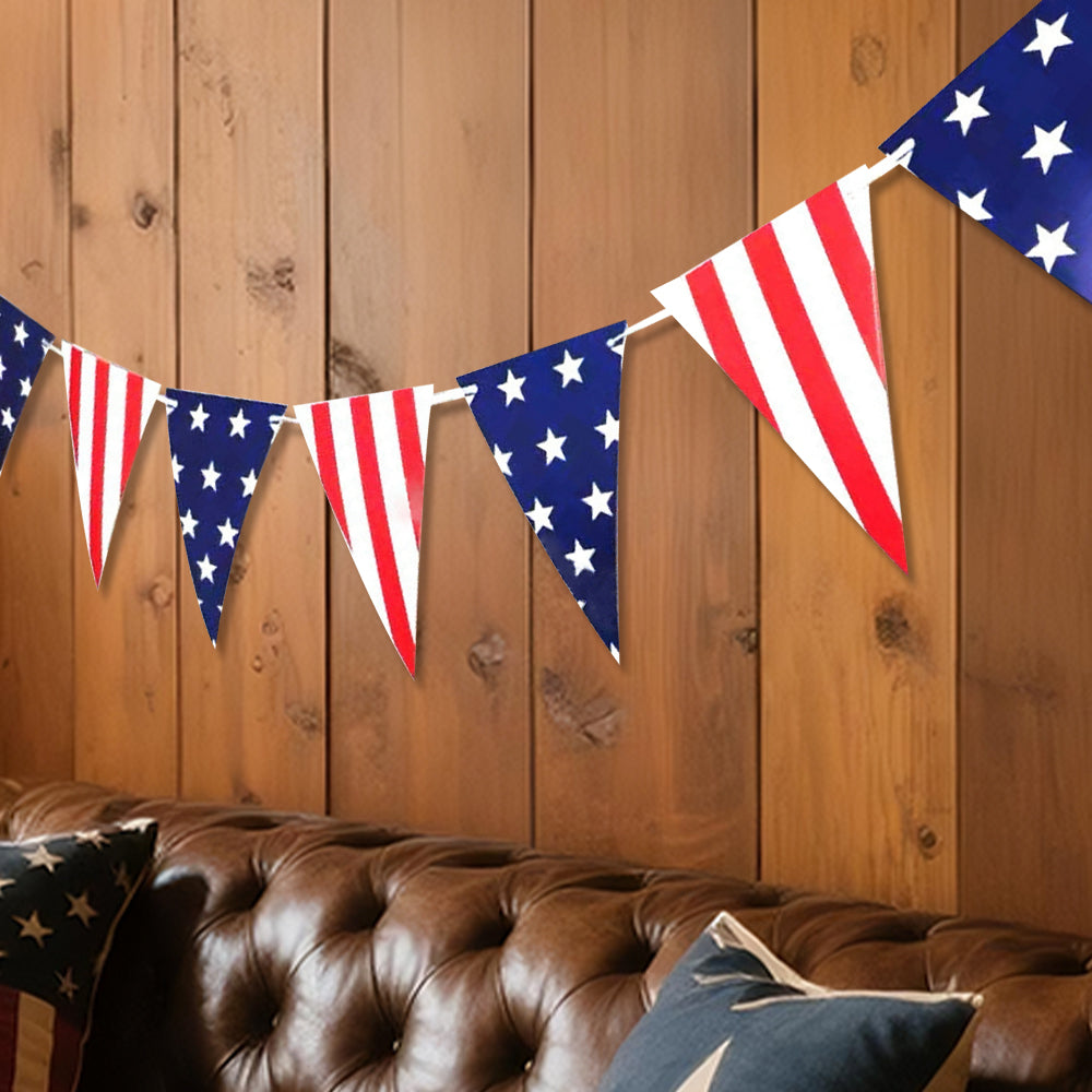 4th of July Patriotic Banner Garland – Independence Day Party Decoration