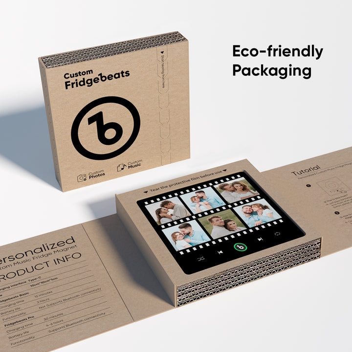 FridgeBeats Framed New 4.0 Upgrade Custom Music Fridge Magnet Film Style Fridge Magnet Gift for Lover