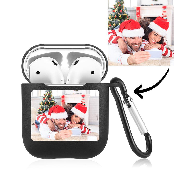 Custom Airpods Case Soft Earphone Case - Black