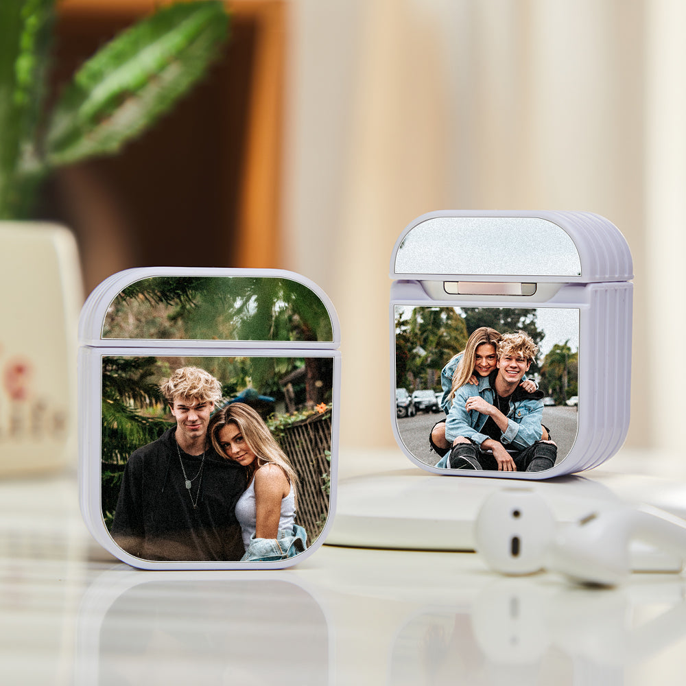 Personalized Photo Headphone Case Airpods 1/2 Pro Earphone Case Custom Picture Gift For Him/Her