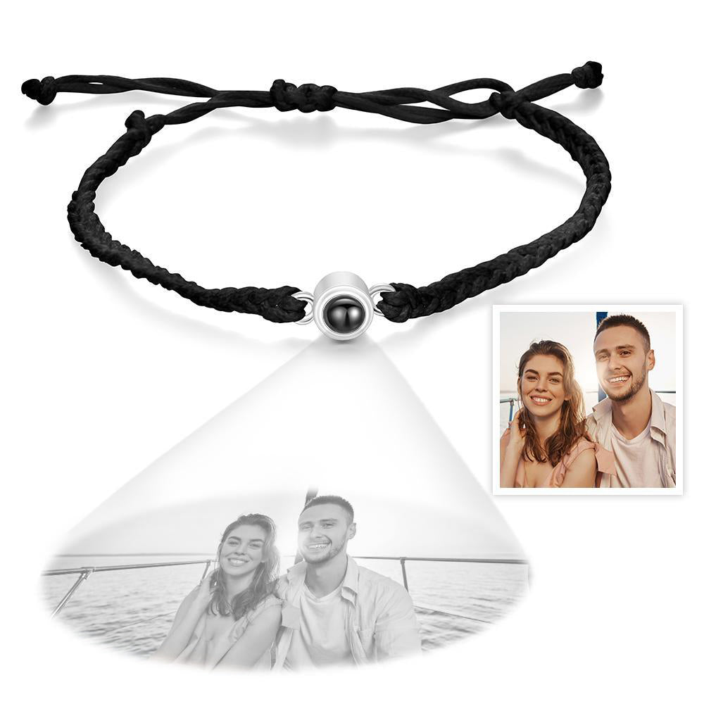 Personalized Projection Braided Bracelet Custom Photo Bracelet