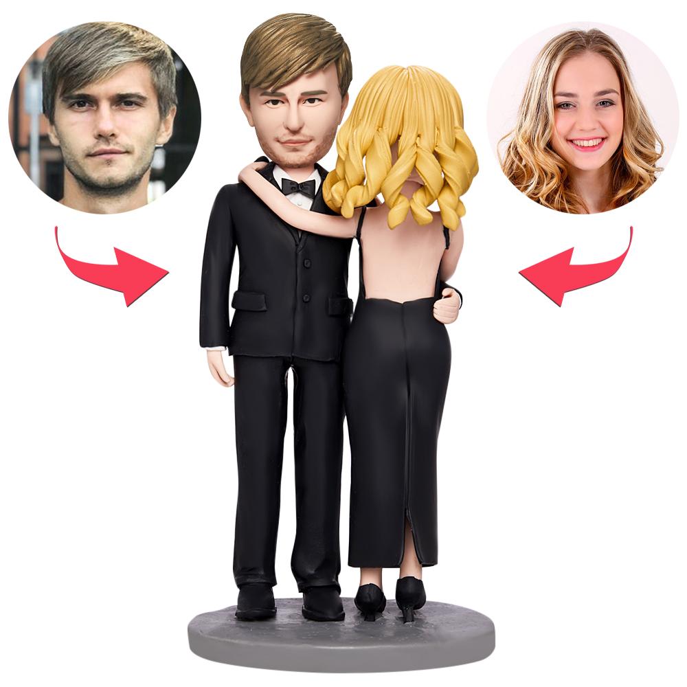 Valentines Gift Love Spy Custom Bobblehead with Engraved Text