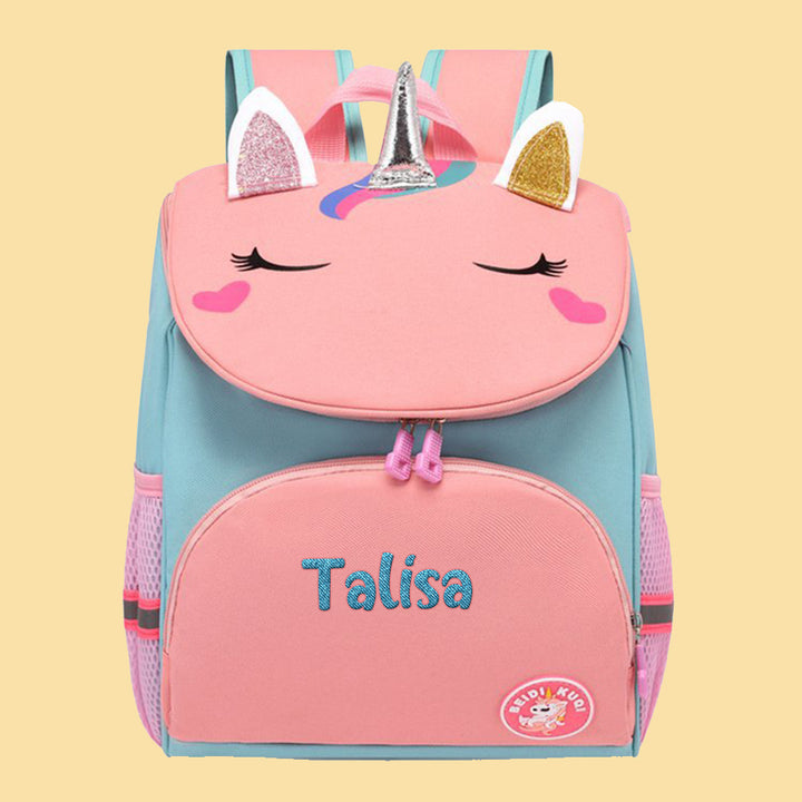 Personalized Name Embroidery Backpack Custom Unicorn Backpack School Bags Gift for Kids